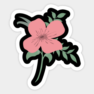 Pink floral Sticker
